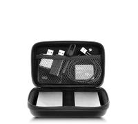 DOITOOL Borsa per Accessori Digitali in Eva 2 Pezzi Cerniera, Custodia Portatile Antiurto per Dischi Mobili 14x10x4 Cm, Organizer Cavi USB da Viaggio e Uso Domestico