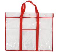 DOITOOL Borsa Porta Attrezzi da Disegno Pieghevole in Plastica Bottoni a Pressione, Maniglia Singola e Organizer per Opere D'arte, Contenitore Salvaspazio per Poster di Grandi Dimensioni