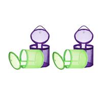 DOITOOL Borsa Porta-Filati in Rete per Uncinetto e Maglieria Set da 4 Pezzi Piccolo Custodia Portatile Anti-Groviglio Cerniera Organizer Leggero per Filati da Viaggio Resistente e