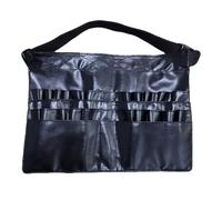 DOITOOL Borsa Professionale Porta Organizzatore Compatto e Resistente per Pennelli in Pelle Pu Nera per Artisti del Makeup, per Viaggi e Uso Quotidiano