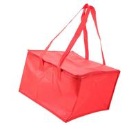 DOITOOL Borsa Termica Non Tessuto Rossa per Conservazione Cibi Freddi Manico Resistente per Ristoranti e Consegna Pizza Colore Casuale