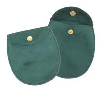 DOITOOL Borsa Vintage per Conservare Orologi da Tasca Verde per Orologio da Tasca 2 Pezzi Portatile e Protettiva Contro Graffi e Sporco