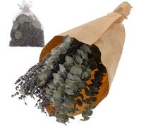 DOITOOL Bouquet di Lavanda Essiccata Naturale con Fiori Secchi e Supporto per Decorazione Doccia, Ornamento Profumato per Arredamento Casa e Rilassamento Corpo, Composizione Floreale