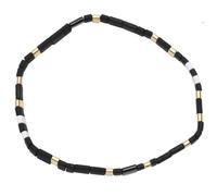 DOITOOL Bracciale Intrecciato Multicolore Elastico Pietra Nera | Stile Chic, per Amici Uomini, Adatto ad Anniversario e Welfare Aziendale