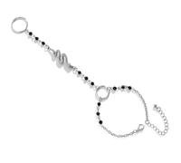 DOITOOL Bracciale Serpente in Lega Argento Confortevole da Dito a Polso per Halloween e Festa Punk Stile Versatile e Glamour per Donna
