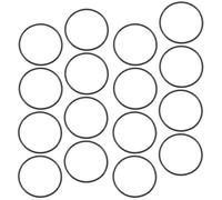 DOITOOL Braccialetti Elastici in Silicone Nero 50 Pezzi Forma Rotonda per Ciondolo da Polso e Decorazioni Fai da Te per Uomo e Donna