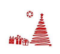 DOITOOL Buon Natale Adesivo Da Parete Decalcomania Della Parete Di Buon Natale Adesivo Da Parete Natalizio Rimovibile Adesivi Natalizi Rimovibili Generazione Adesivo Per Finestra Divano