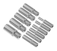 DOITOOL Bussole Esagonali in Acciaio con Antiscivolo Serie Chiavi Cricchetto Resistente e Antiruggine per Riparazioni Professionali