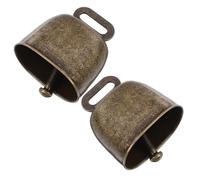 DOITOOL Campane e Design Robusto Quadrate di Chiamata in Metallo 2pezzi con Manico Suono Forte per Calcio e Eventi Allaperto