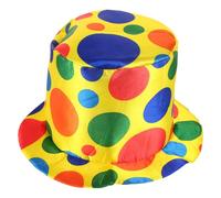 DOITOOL Cappello da Pagliaccio per Costume Festa Halloween Carnevale | Tessuto Filo D'acciaio, Comodo e Decorativo, Stile Chic e Divertente per Travestimenti