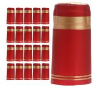 DOITOOL Capsule Termoretraibili per Bottiglie di Vino Rosso, Sigilli Usa e Getta Diametro 30mm, Involucro Pvc per Sigillare Coperchio, Set da 50 Pezzi per Enoteche e Uso Domestico