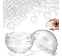 DOITOOL Capsule trasparenti per distributori automatici, 5,1 cm, per bomboniere, giocattoli per bambini, 100 pezzi