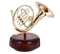 DOITOOL Carillon Meccanismo a Carica, Scatola Musicale Vintage a Forma di Corno Tuba in ABS, Piccolo Carillon Decorativo da Tavolo per Compleanno e Arredamento Casa