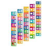 DOITOOL Carte Alfabeto e Numeri Colorate, Decorazione Aula | Scuola Materna e Nido, Supporto Visivo Interattivo, Organizzazione Classe, Rinforzo Numerico