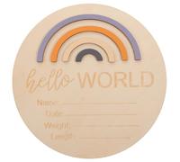 DOITOOL Cartelli di Legno per Mesi del Superficie Scrivibile per Registrare Momenti Memorabili, come Decorazioni per Ospedale e Accessori Fotografici