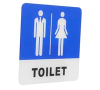 DOITOOL Cartello Bagno Unisex in Acrilico Spesso Segnaletica Wc Uomo Donna con Adesivo Forte e Riutilizzabile Targhetta Porta Toilette per Porte e Muri Resistente Graffi e Deformazioni