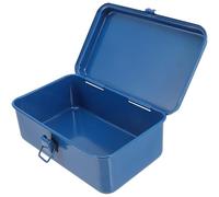 DOITOOL Cassetta Attrezzi Metallo: Piccola Cassetta Degli Attrezzi in Ferro Kit Di Attrezzi per La Casa Cassetta Degli Attrezzi Portatile Multifunzione Con Chiusura a Scrocco in Metallo 19x12x7,8cm