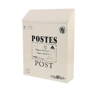 DOITOOL Cassetta Postale da Parete Vintage Chiusura a Chiave, Porta Lettere e Giornali in Stile Country per Uso Esterno in Spazi Verdi e Uffici