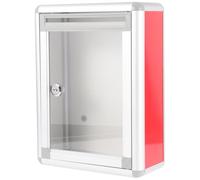 DOITOOL Cassetta Postale Serratura in Lega di Alluminio 11.2X8.7X3.9 Pollici Scatola per Suggerimenti e Donazioni Montata a Parete per Uso Interno ed Esterno