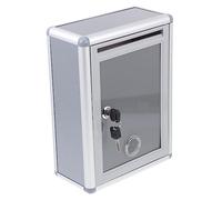 DOITOOL Cassettina Postale Metallo Per Suggerimenti e Reclami Scatola Di Raccolta Lettere Per Ufficio e Scuola Design Resistente e Multifunzionale Per Raccolta Fondi e Donazioni Medie