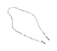 DOITOOL Catena per Occhiali Perline alla Moda, Cordino Multifunzionale per Occhiali e Mascherine, Catenella Leggera e Resistente Color Tartaruga, Accessorio per Donna da Indossare Tutto