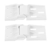 DOITOOL Cerniere in Plastica Bianco per Porta Congelatore 2 Pezzi, Multifunzionali e Facili da Installare, Ricambi Frigoriferi per Piccolo Frigorifero e Congelatore
