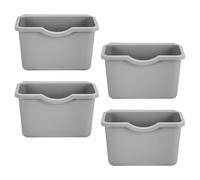 DOITOOL Cestino della Spazzatura a Parete in Plastica Piccolo Set da 4 Pezzi Bidone del Compost da Cucina Sottolavello Compatto Attacco per Ante per Organizzazione Cucina e Bagno