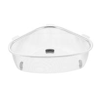 DOITOOL Cestino Scolapiatti Angolare in Acciaio Inossidabile Scolafiltro Triangolare per Lavello Filtro Drenante Salvaspazio Facile da Installare per Cucina con Angolo Lavello