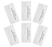 DOITOOL Checkbook Register, Financial Record Organizer, Set di 6 Libri in Carta Bianca per Monitoraggio delle Spese e Registrazione Portatile
