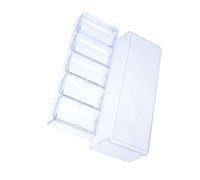 DOITOOL Chip Organizer Acrilico Trasparente Custodia Poker per Portatile Salvaspazio Aperta Giochi da Tavolo