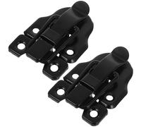 DOITOOL Chiusura a Leva a Becco D’anatra Nera Lucchetto per Scatole di Legno, Portagioie e Cassette degli Attrezzi, Kit Ferramenta Completo per Installazione Sicura e Design Stile Cinese