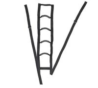 DOITOOL Cinghia di Supporto Letto per Anziani 4 Maniglie, Sponda di Sicurezza Portatile per Assistenza Alzata, Attrezzatura Adattiva Compatibile Letti Regolabili, Ausilio per Mobilità