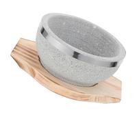 DOITOOL Ciotola in per per Cucina Coreana Vassoio in Legno Protegge Tavolo Calore e Mantiene Cibo Giorno del Ringraziamento