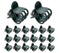 DOITOOL Clip per Piante Rampicanti Nere Opache 120 Pezzi, Supporto Resistente per Orchidee, Pomodori e Cetrioli, Clip di Fissaggio Riutilizzabili per Giardino Interno ed Esterno