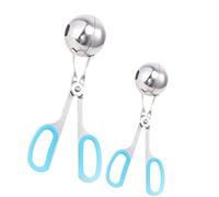 DOITOOL Clip per Polpette 2 Pezzi in Acciaio Inox 304 Pinza Pratica e Comoda per Cucina Set Taglia S e l Blu per Polpette di Carne Pesce e Tofu Utensile per Casa e Ristorante