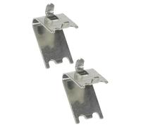 DOITOOL Clip per Ripiani Frigorifero in Acciaio 304 Spessore 15 MM Ganci di Fissaggio in Metallo per Supporto Congelatore Set 2 Pezzi per Scaffali di Congelatori e Frigoriferi