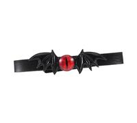DOITOOL Collana Nera in Pu a Tema Pipistrello Punk per Halloween, Collana Regolabile con Dettagli Misteriosi per Feste di Halloween