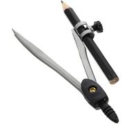 DOITOOL Compasso di Precisione in Metallo con Matita e Custodia, Bussola per Geometria e Disegno Tecnico, Strumento Portatile per Scuola, Ufficio e Lavorazione del Legno Colore Casuale