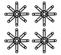 DOITOOL Connettori a Vite Nascosti per Armadietti in Acciaio Spesso Elementi di Fissaggio Invisibili Due in uno per Mobili Kit da 100 Pezzi per Montaggio Stabile di Guardaroba e