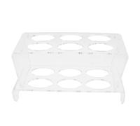 DOITOOL Contenitore per uova in acrilico: organizer per cassetti del frigorifero - Contenitore impilabile a 2 strati per 12 uova fresche - Supporto salvaspazio per l'organizzazione del frigorifero
