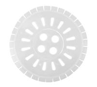 DOITOOL Coperchio Spinner per Lavatrice e Asciugatrice in Plastica Bianco da 25cm, Accessorio per Massimizzare le Prestazioni e Proteggere L'asciugatrice, per Lavanderia