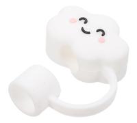 DOITOOL Copertura in Silicone per Cannuccia a Forma di Nuvola 10 Mm | Bianco, per Straw e Tumbler, Riutilizzabile, Facile da Pulire, Confezione