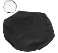 DOITOOL Copertura rotonda per pozzo del fuoco da esterno per pozzo del fuoco da 64 cm, resistente tessuto Oxford, impermeabile, anti UV, copertura completa, copertura per caminetto da esterno con chiusura a coulisse