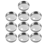 DOITOOL Copricerniere per Sedile Wc in Acciaio 60 MM Tappi Decorativi per Bulloni Wc Set da 10 Pezzi Accessori per Arredobagno per Fissaggi Stabili e Pulizia Facilitata