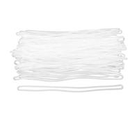 DOITOOL Cordino Porta Chiavi per Chiavi e Cordini Portabadge in Pvc Trasparente Morbido, Resistente e Leggero, per Accessori Lavorativi e Utilizzo Quotidiano, Confezione da 200 Pezzi