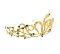 DOITOOL Corona da Principessa Sposa in Lega Oro Serpente Egiziano Retrò, Leggera e Resistente allo Sbiadimento, Accessorio Costume per Eventi a Tema e Halloween