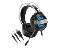 DOITOOL Cuffie da Gaming con Microfono USB Antirumore Stereo Professionali Over-ear Auricolari con Cavo e Comfort Traspirante per Videogiochi Film e Chat Video