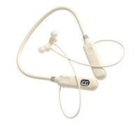 DOITOOL Cuffie Wireless Neckband Auricolari Leggeri e Resistenti per Corsa e Viaggi con Design Avvolgente al Collo Audio di Qualità e Costruzione Durevole in Beige