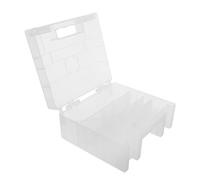 DOITOOL Custodia Portabatterie Aa Aaa e Pile a Bottone, Piccolo Contenitore Organizer in Plastica Maniglia Integrata e Chiusura Sicura, per Uso Domestico e Trasporto in Viaggio