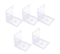 DOITOOL Custodie CD Jewel Case Trasparenti in Plastica, Confezione da 5, per 2 CD o Dvd, con Vassoio Assemblato, Portatili